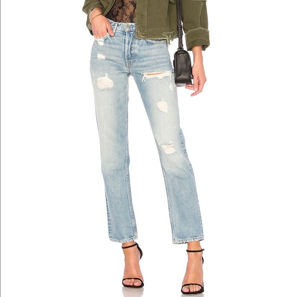 NWT Helena High-Rise Straight Crop in Ramones